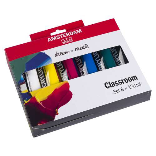 Talens AMSTERDAM All Acrylics Standard Series 6 X 120 Ml Klassenzimmer